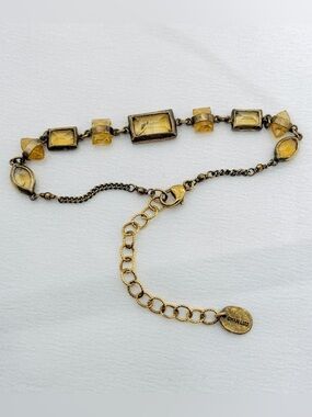 Chan Luu Citrine Sterling Silver Bracelet Bohemian Boho Style